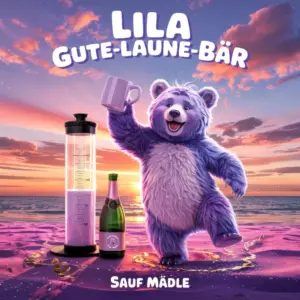 Sauf Mädle – Lila Gute-Laune-Bär